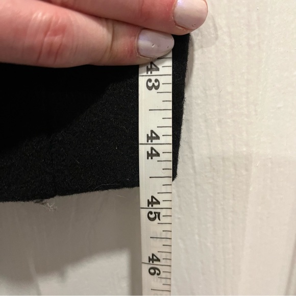 JUCCA trench coat black size 10 wool belted double breasted fall winter NWT New - Picture 11 of 15